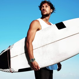 Max Tropical Vintage Style FKM Rubber Divers Replacement Watch Strap Fluororubber (20mm, Green QR)