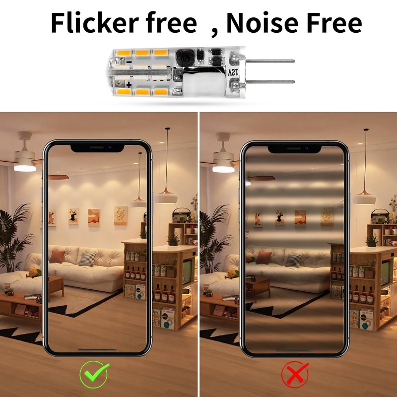 SCHERARX 10 Pcs G4 LED Bulbs, Warm White Light 3000K