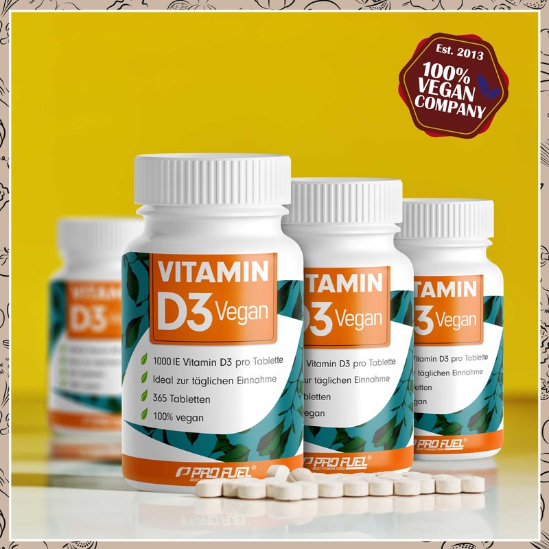 Vitamin D3 Vegan 1000 IU – 1095 Tablets – Vitamin