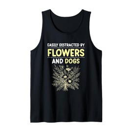 Florist Gardner Flowers And Dogs Flower Arranger Tank Top
