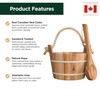 Northwood Sauna - Sauna Bucket and Ladle Set - Handmade