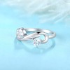 STARCHENIE Women's Infinity Promise Ring 925 Sterling Silver Angel Wing