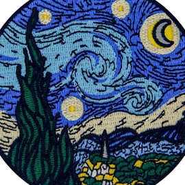 The Starry Sky Patch Embroidered Applique Iron On Sew On Emblem