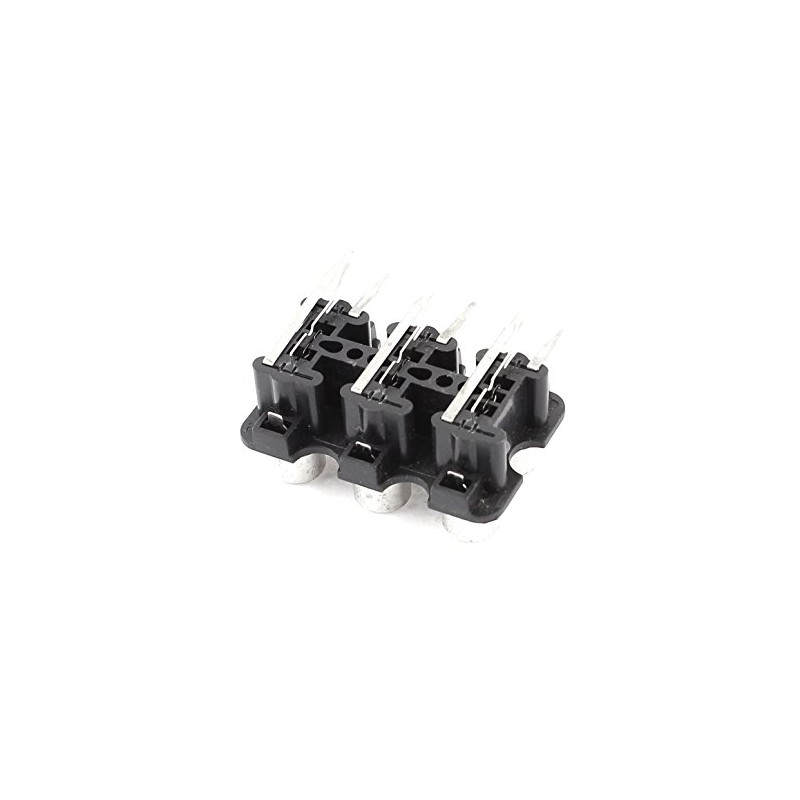 Aexit 2pcs (Terminal, connector) 6 Position Stereo Audio Video Jack