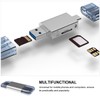 DOITOOL 1pc USB c Memory Reader Adapter Zinc Alloy Dual