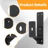 Ohiyoo 4 Pack Door Barricade Brackets 2 x 4 Door