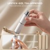 Cryslora Perfume Atomiser, Rotary Press Leather Refillable Perfume Bottle, High-End