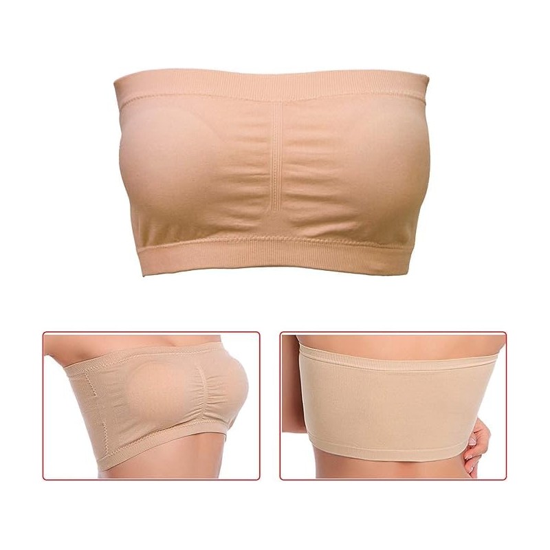 Avondii Women's Bra Set Bandeau Top Large Sizes Strapless Push
