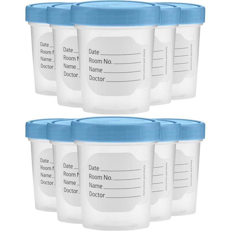 Specimen Cups with Leak Proof Screw on Lids - 4oz