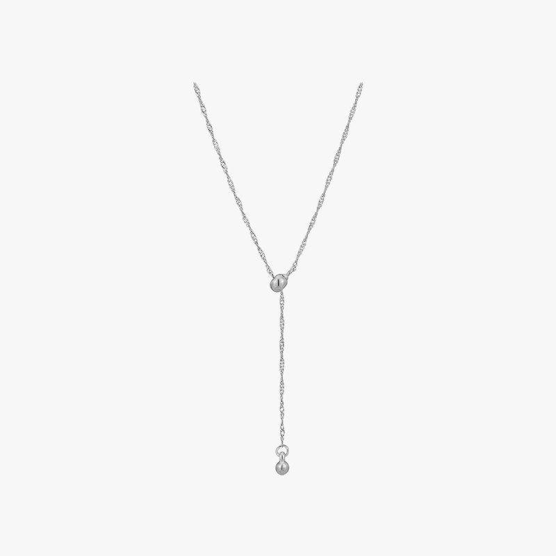 Gold&Deer 14KGP Shining Mash Ball Necklace Rose Gold / 골드앤디어
