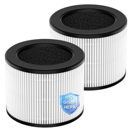 FFsign 100 Filter Replacement Compatible with Coway Airmega 100 Air Puri-Fier, 3-in-1 H13 True Hepa Filter, Deodorization Filter with Activated Carbon, 2 Pack