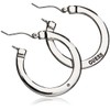 GUESS "Basic" Silver Logo Small Hoop Earrings