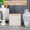 efluky Toilet Paper Basket 28L, Toilet Paper Holder with Lid