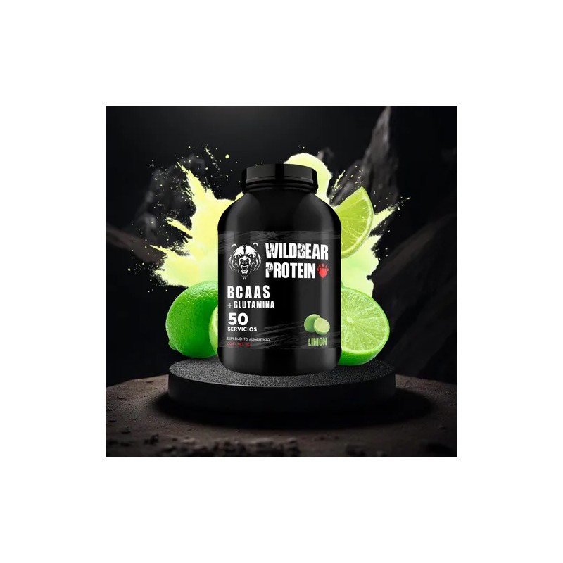 Aminoácidos Bcaas + Glutamina Wild Beard 1kg Varios Sabores
