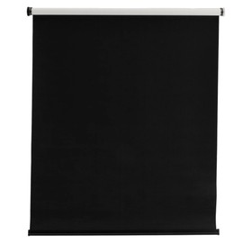 Camper Comfort RV Roller Shade | UV Resistant | Light Blocking | Durable & Easy Installation | Mounting Kit (Black (Woven), 17" x 32")