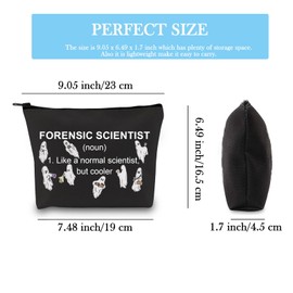Forensic Scientist Gift Zipper Pouch Pathologist Crime Investigator Criminologist Gift Forensic Scientist Like a Normal Scientist But Cooler Makeup Bag (Cooler Forensic Scientist Bag EU)