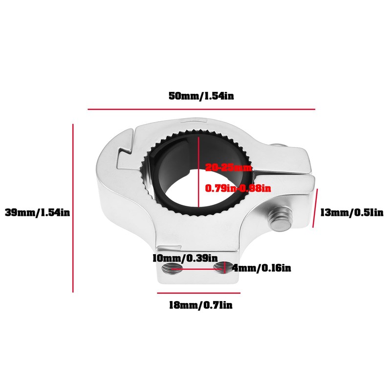 EMSea 2pcs Motorcycle Headlight Holder Bicycle Bottle K?fig Adapter Suitable