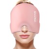 ONLYCARE Pink Therapeutic Thermal Compress Cap for Migraine Relief Hot