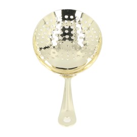 Cocktail Strainer Professional Stainless Steel Shell Cocktail Strainer for Bar Club Restaurant Gold