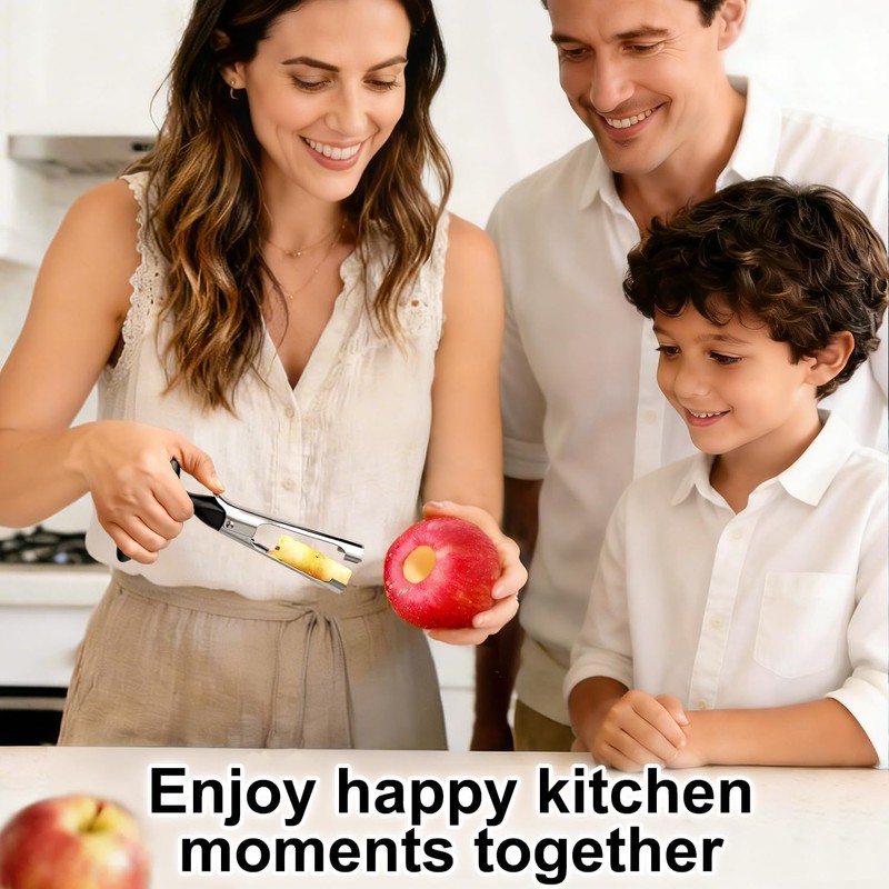 Premium Stainless Steel Apple Corer Tool - Easy to Use
