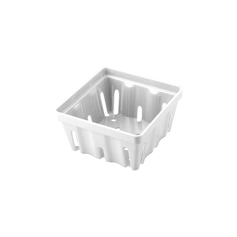 Gourmet Art 2-Piece Patriotic Melamine 5-inch Berry Basket, White