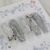 Metal Wave Handmade Nail Tips - Square M / 메탈