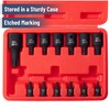 Bates- Torx Bit Socket Set, 13 pcs, T10-T60, 1/4" 3/8"