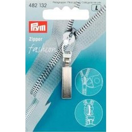 PRYM 482132 Fashion Zipper pullers CLASSIC metal silver-coloured matt, 1 piece