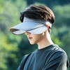 Men Summer Sun UV Protection Widened Pull Plate Hollow Top