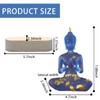 YUEFUDU 7-inch Buddha Statue Collection with LED lamp Base -