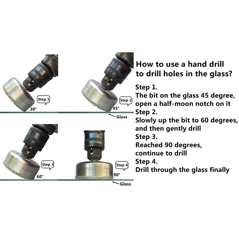 ILOVETOOL 2-1/4" inch 57mm Diamond Coated Drill Bit Hole Cutter