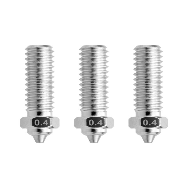3 PCS Qidi X-Max 3 Bimetal 0.4mm Nozzle Made of