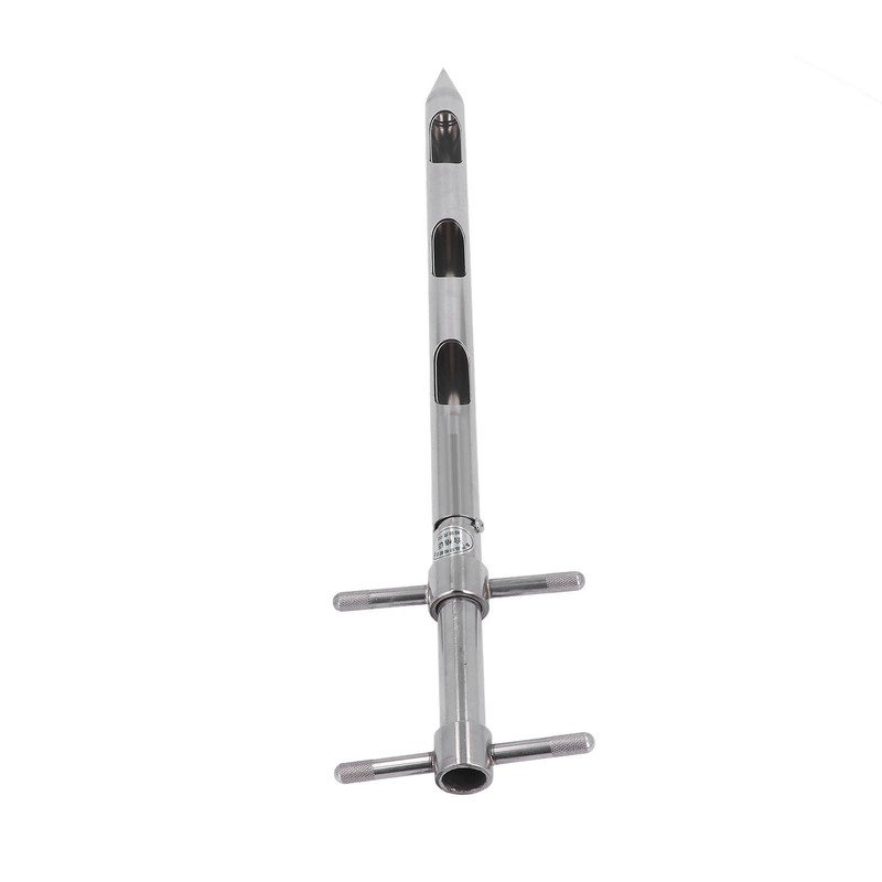 Soil Probe 0.54m 304 Stainless Steel Rotation Handle Pointed Design
