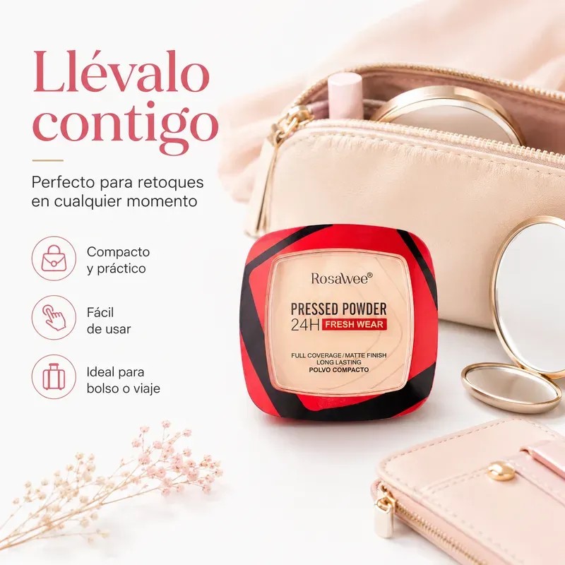 Polvo Compacto Para Maquillaje Acabado Mate