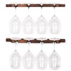 Rustic State Suvla Wall Mounted Wood Stemware Rack Hanging Shelf
