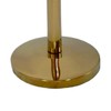 Gold Taper Top Decorative Rope Safety Queue Stanchion Barrier with