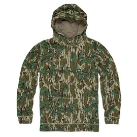 Mossy Oak Camo Men Hunting Hoodies Vintage, Greenleaf, XX-Large