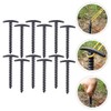 WHAMVOX 12pcs Plastic Tent Pegs Lightweight Nylon Spiral Stakes for