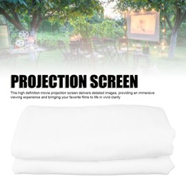 Projector Screen, 16:9 Folding Home Theater Portable Indoor Outdoor Movie Screen, Anti Wrinkle Wall Mounted Projection Screen with 8 X Hooks (Jectsemiq9yf1px8-12)