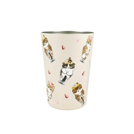 mofusand 53-2037 2-Way Vacuum Double Layer Tumbler, M, Cat Parfait, Office, Work, Desk, Hot and Cold Insulation, Holder, Cup, Cute, Cat