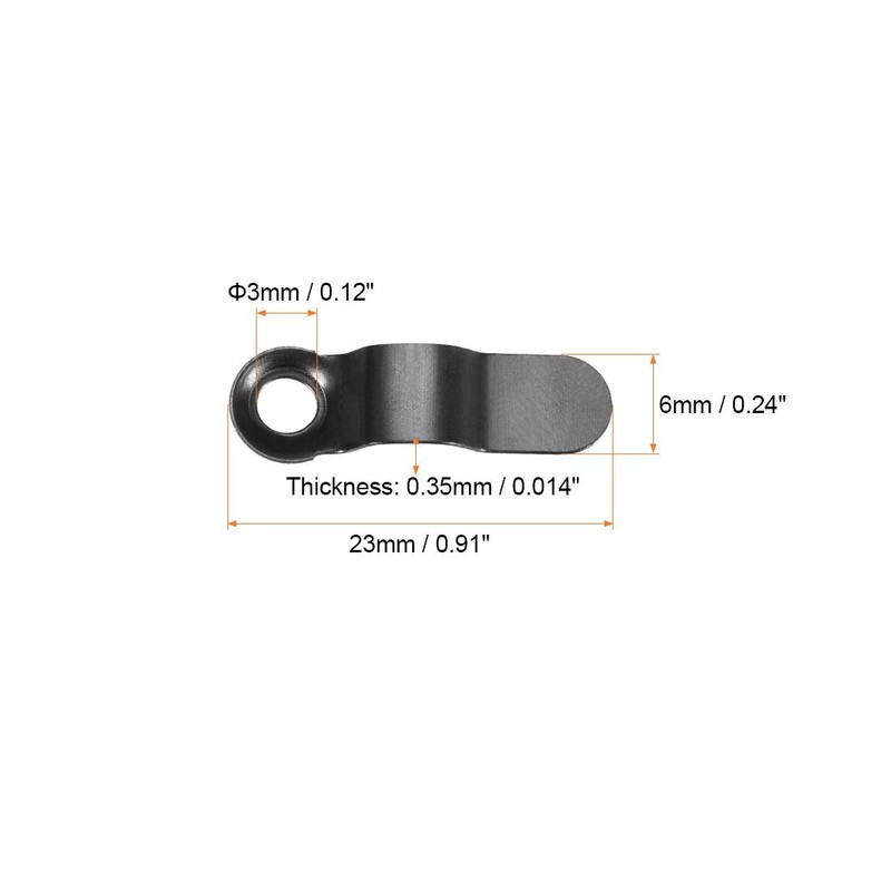 uxcell Frame Turn Button, 9/10" Metal Bow Shape with Screws