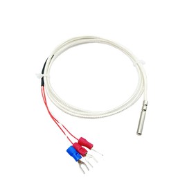 Felimoa RTD温度センサープローブ ステンレス製 3線式 PT100 Aグレード (1m)