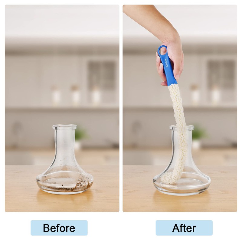 Bottle Cleaner 16.7" Bendable Long Foam Brush Cleaning Tools for
