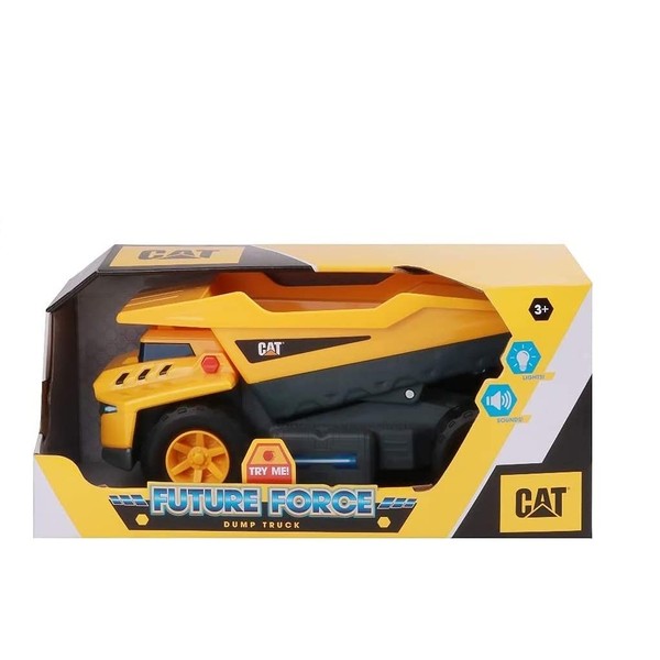 CatToysOfficial, CAT Construction Future Force Dump Truck Toy, with Lights and Sounds, Ages 3 and Up