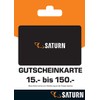 Saturn Voucher card – for Germany – voucher by post.