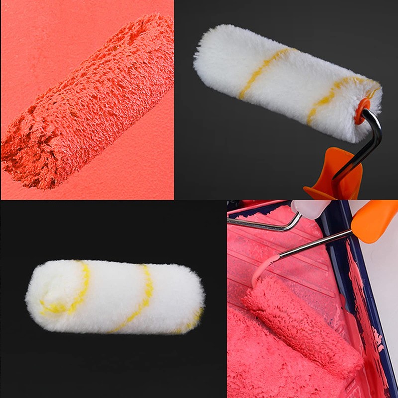 100 Pieces 4 Inch Paint Roller Covers Small Roller Nap