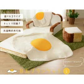 Cellutane A613-359WH/522BE/613ORG Blanket, Large, Fried Eggs