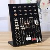 Homeanda Velvet L-Shaped 50 Slots Ring Earring Jewelry Display Tray