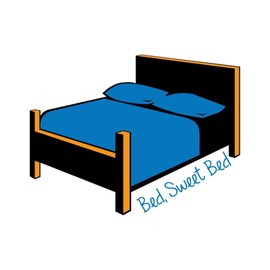 CafePress Bed Sweet Bed Throw Blanket Super Soft Fleece Plush Throw Blanket, 60"x50"