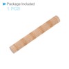 CoCud Wood Clay Roller, 6" Length, Beech Wood Wave Texture